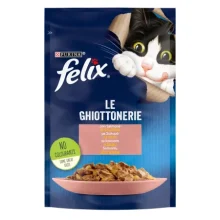 پوچ گربه فلیکس مدل ماهی سالامون 85 گرم | Felix Somonlu Yaş Kedi Maması 85 Gr