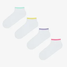 جوراب ۴ تایی Penti  سفید | Penti Multicolored Ankle Line Beyaz 4lü Patik Çorap